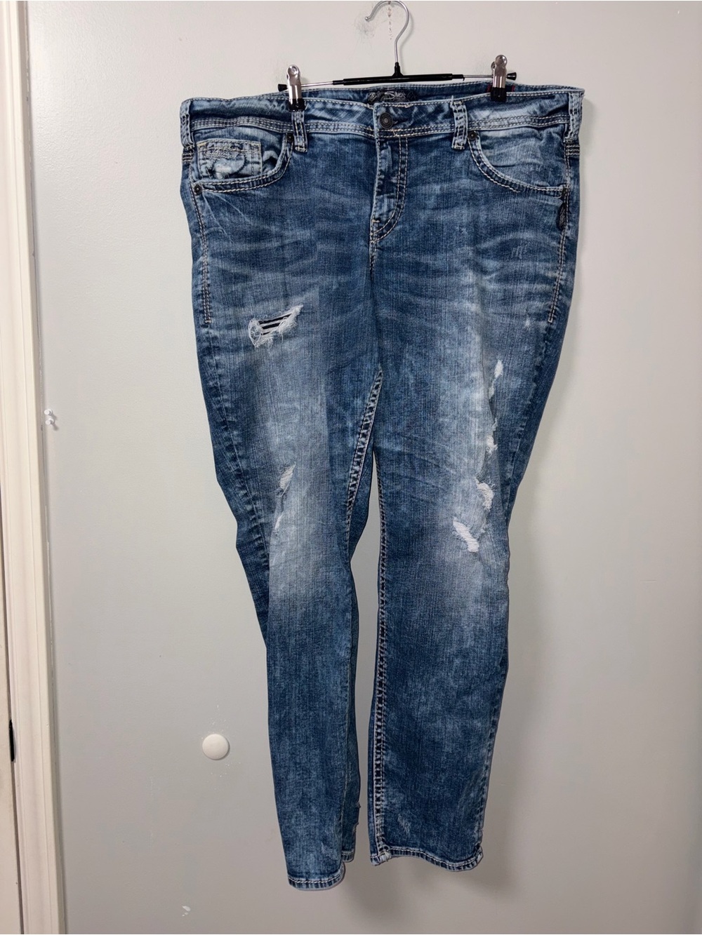 Silver Jeans Super Stretch Boyfriend Women’s Plus Size 40 Inch Waist/31 Inseam
